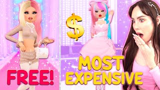 FREE vs MOST EXPENSIVE OUTFIT In Dress To Impress