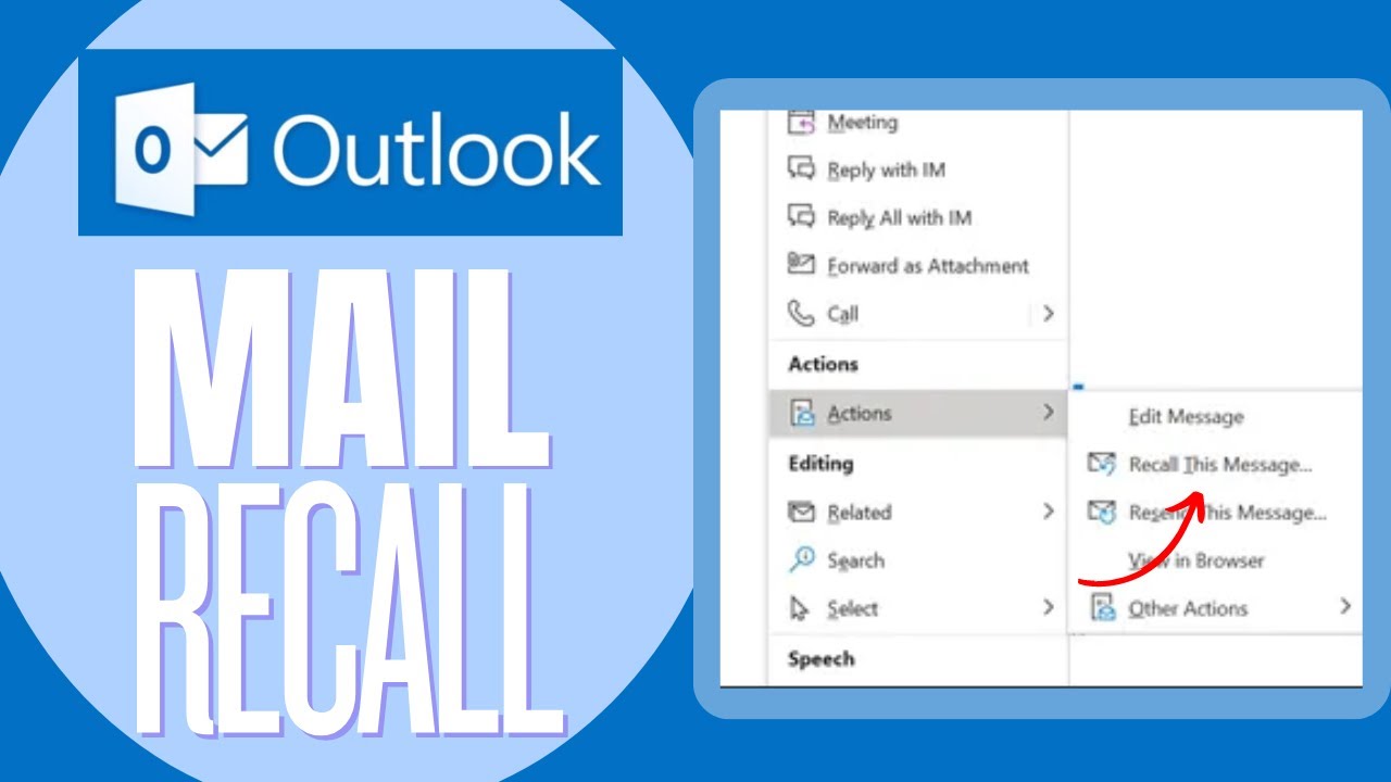How To Recall Mail In Outlook Mobile App 2023 SIMPLE YouTube