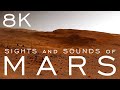 Sights and sounds from the surface of mars  nasas curiosity rover on martian sand dunes  8k