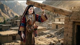 Living in Afghanistan | Primitive Mud Brick Building and Giantess Nomadic Cooking
