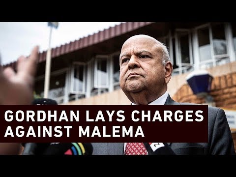 Gordhan lays criminal charges against Malema