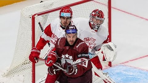 Latvia vs Denmark (HD) Icehockey OGQ Friendly game