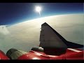 Race Car driver Josh Cartu doing Stratosphere Flight in Supersonic Fighter Jet