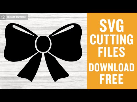 Free Svg Cutting Files Bow Cutting Files for Cricut Silhouette Instant Download