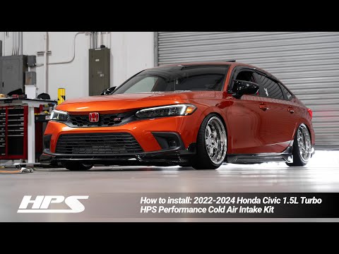 How to install HPS Performance Cold Air Intake Kit 2022-2024 Honda Civic 1.5L Turbo