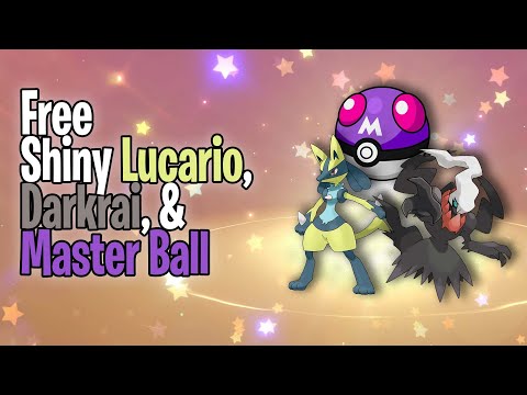 How to Get Free Darkrai, Shiny Lucario and Master Ball