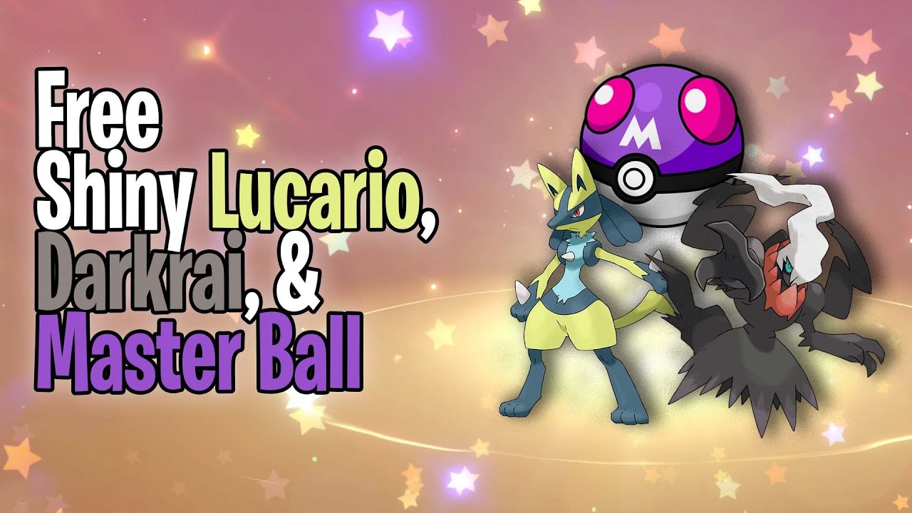 Grab a free Shiny Lucario and Darkrai in Pokemon Scarlet and Violet