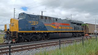 CSX In Poinciana, FL With CSX 1972 Family Lines Heritage Unit