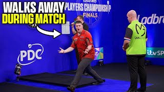 Darts Player Quits During PDC Match