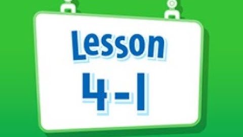 Math Envision English Lesson 4-1