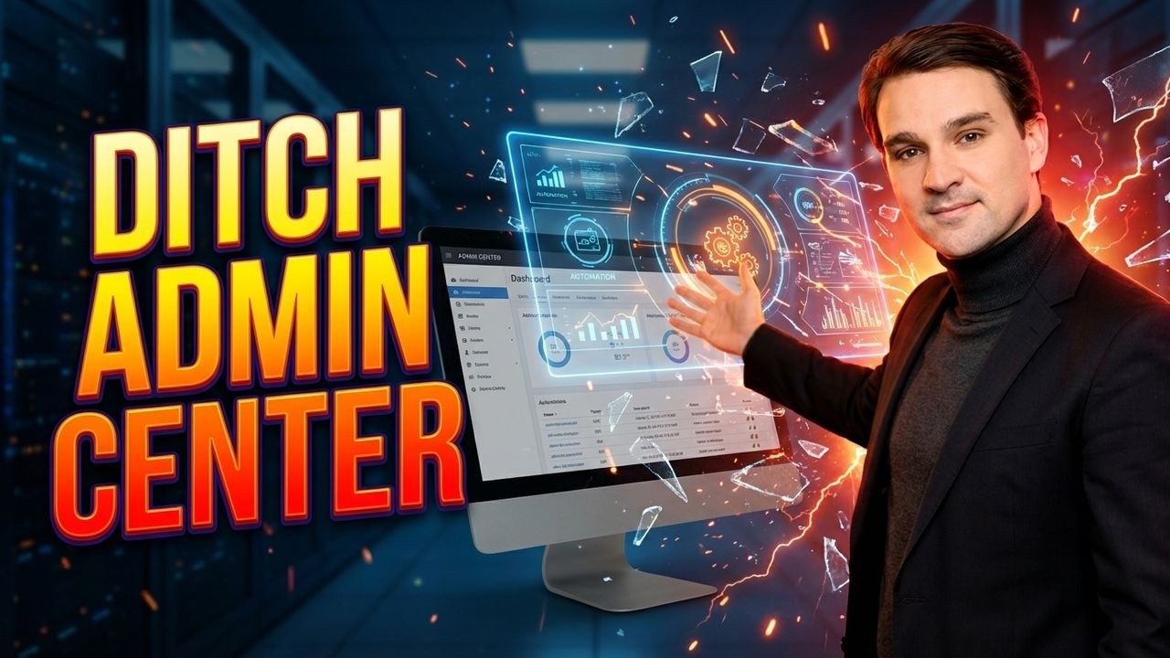 Stop Relying on the Admin Center! Here’s Why Stop Relying on the Admin Center! Here’s Why