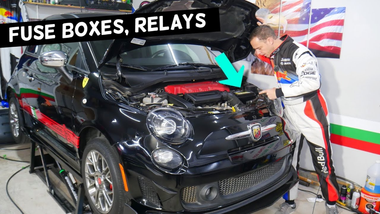 WHERE IS FUSE BOX RELAYS LOCATED ON FIAT 500, FUSE LOCATION, FUSE