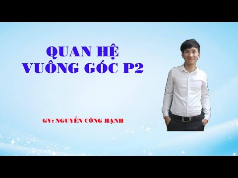 TOÁN 11: HAI MẶT PHẲNG VUÔNG GÓC