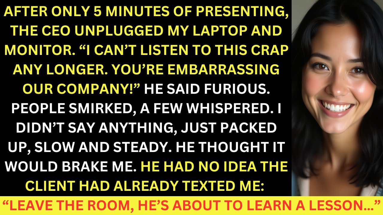 Всего через 5 минут после начала презентации генеральный директор унизил меня перед клиентом, а з...