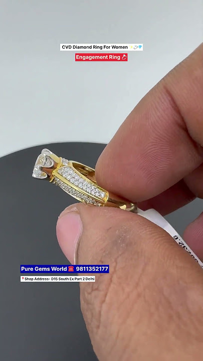 CVD Diamond Women Ring for Wedding | Lab Grown Diamond Jewellery Shop in Delhi #labgrowndiamond