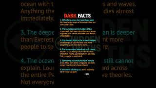 Dark Ocean Facts 🌊😨 #Ocean #Facts #Shorts