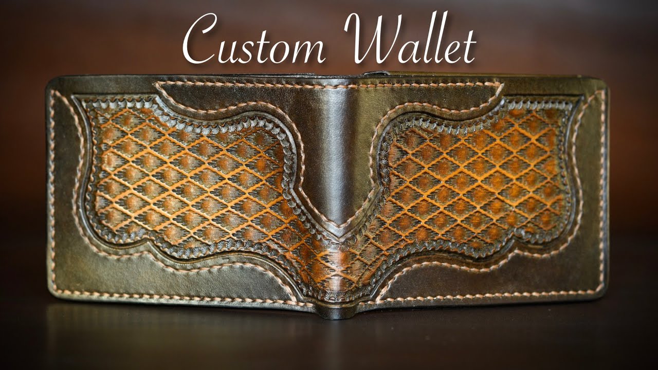 on Request Hand-Painted Large Leather Wallet