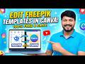 Edit Freepik Templates in Canva - (.PSD - .CDR - .AI) - By Tech Classroom - Prof. Ravi Patel