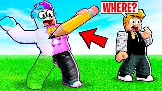 EXTREME HIDE AND SEEK DRAWING CHALLENGE In ROBLOX!? (DOODLE TRANSFORM HIDE AND SEEK!)