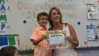 Mrs. Tomlinson's Kindergarten Class Graduation Certificate Awards