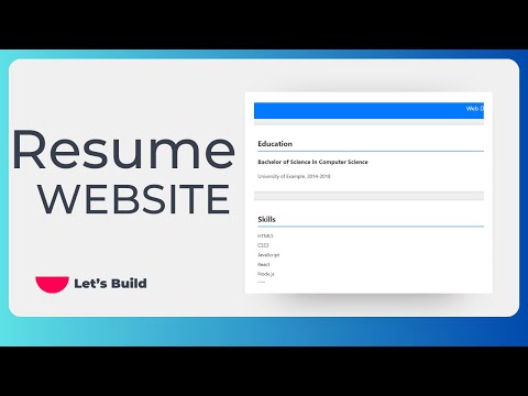 Responsive Digital Resume Template Using HTML and CSS