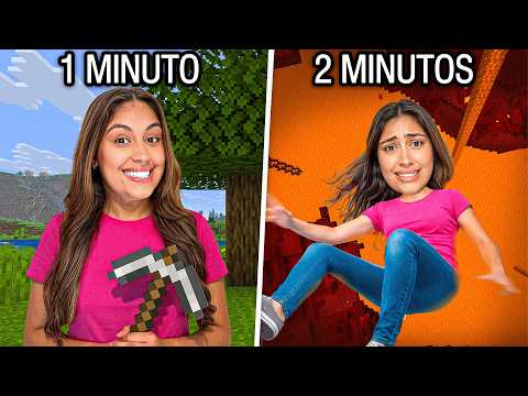 MINECRAFT, but the DIMENSION CHANGES every 1 MINUTE!