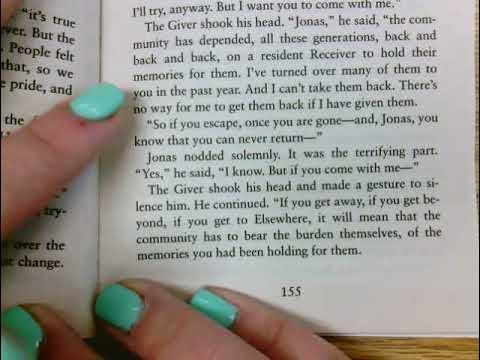 The Giver Chapter 20 - YouTube