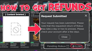 Roblox How to get a Robux Refund