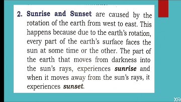 Class IX Geography chapter 3 Rotation and Revolution