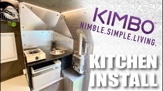 Custom Camp Kitchen Install in KIMBO Truck Camper