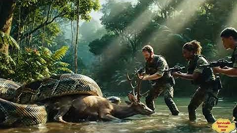 Rescue Team Save the Deer from Giant Python Attack | Wildlife Rescue Story