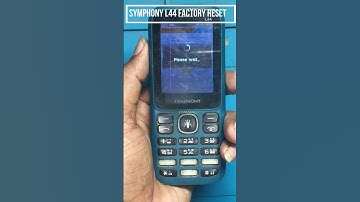 Symphony L44 Factory Reset  #hardresetpedia #smartphone #hardresetinfo #automobile #tech  #unlock