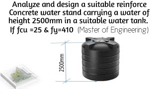 Practical Calculation of Water Tank Load and Application to Design RC Water Stand