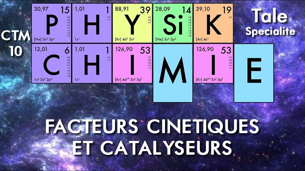 Physique-chimie - Terminale - 03 Facteurs cinétiques et catalyseurs