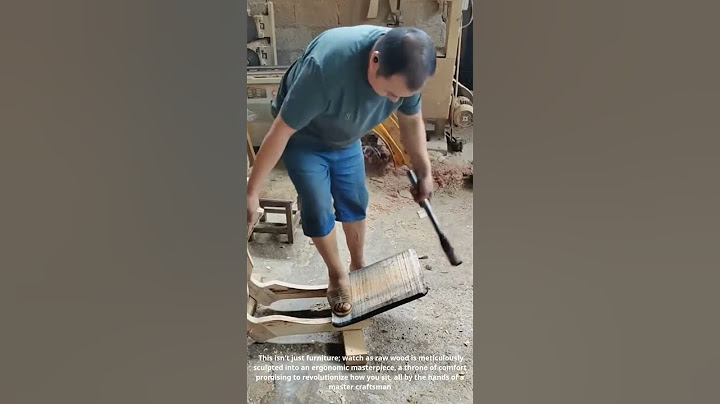 Carpenter's SECRET to PERFECT Posture? Watch Him Craft This ERGONOMIC Throne!