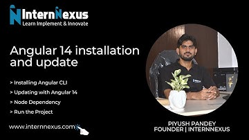 Angular 14 installation and update