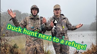 Duck hunting next to a refuge on public land in Ga!