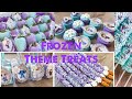 Postres de Frozen ( rice krispies, oreos, cakepops, fresas, pretzels, bombones)