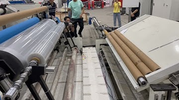 How does 2000mm stretch film machine produce the film