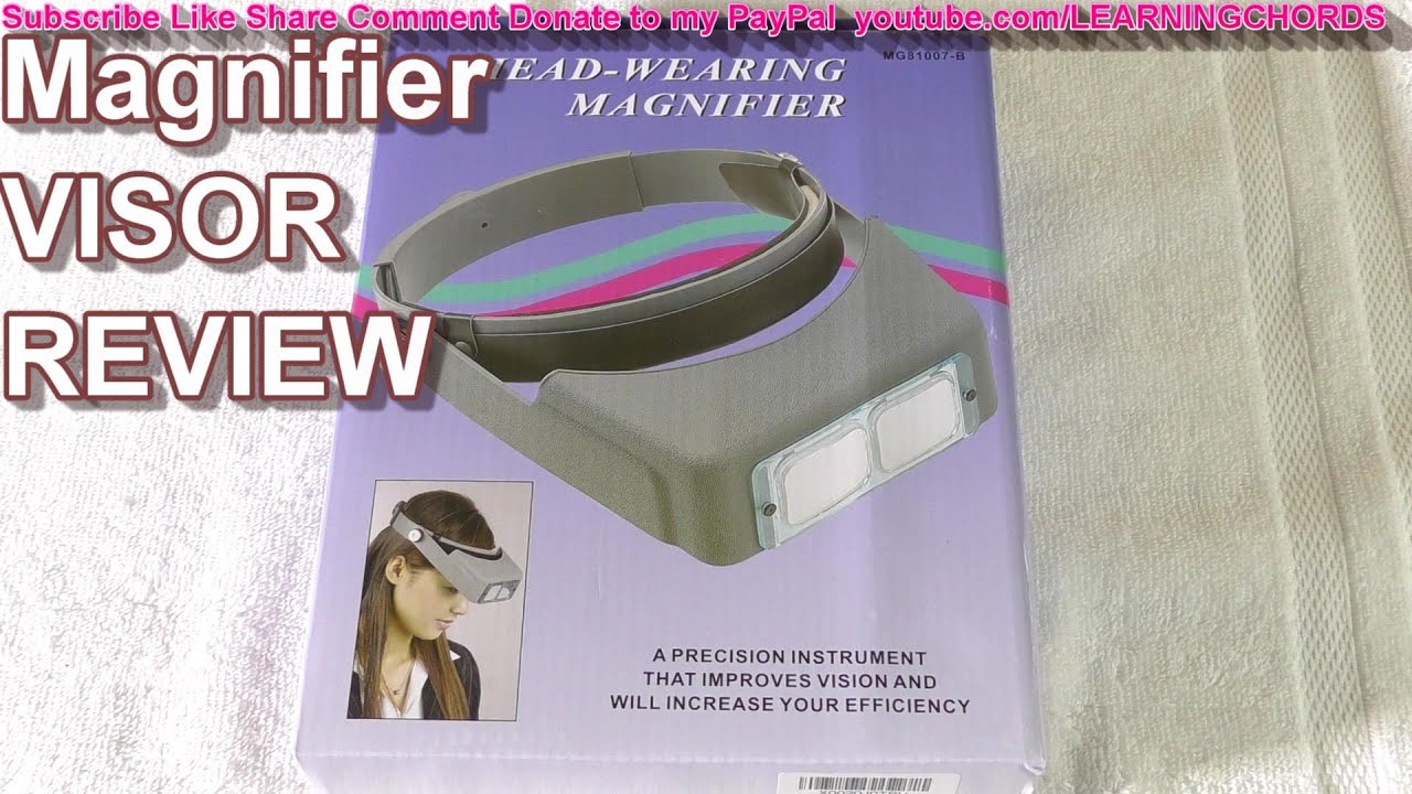 Beileshi Head-Mounted Magnifier with LED Light, Headband Double Lens  Illuminated Reading Magnifier Loupe Jewelry Visor Opitcal Glass Binocular
