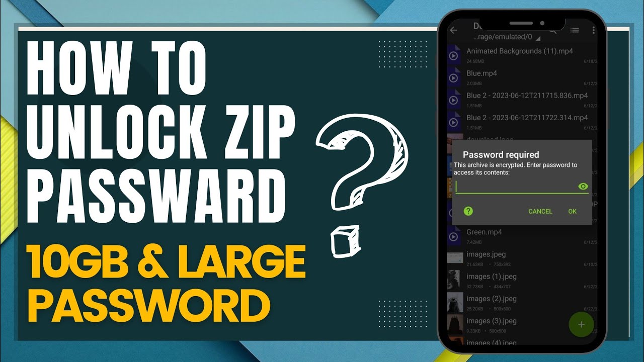 How to unlock zip file password How to zip file password