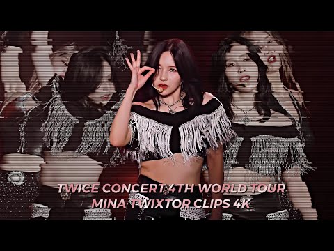 TWICE CONCERT 4TH WORLD TOUR MINA TWIXTOR CLIPS 4K