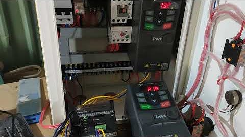 Truyền thông modbus Plc Omron với 2 biến tần INVT