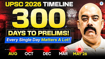 300 Days to Prelims 2026: UPSC Strategy, Full TIMELINE & ROADMAP! by Dr Sidharth Arora