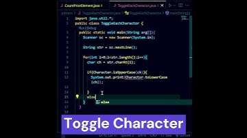 Program to toggle all characters in a string in java