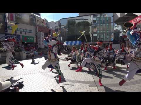 ダンスパフォーマンス集団「迫」＠町田夢舞生ッスイ祭2017　～小田急カリヨン広場～【4K】