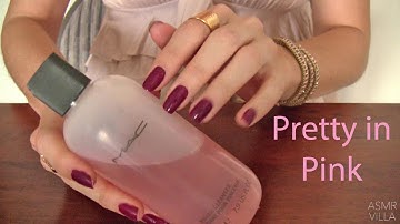 ASMR * Tapping & Scratching * Theme: Pretty in Pink * Fast Tapping * No Talking * ASMRVilla