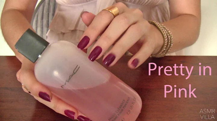 ASMR * Tapping & Scratching * Theme: Pretty in Pink * Fast Tapping * No Talking * ASMRVilla