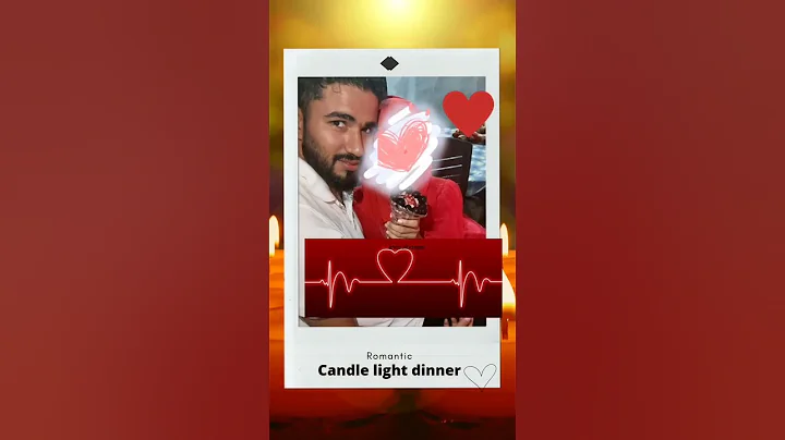 Candle light dinner / table decoration idea / surprise dinner