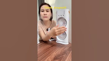 Quạt điều hoà tích điện phun sương 2 tầng, có đèn led #xuhuong #giadung #quattichdien #dungmet5